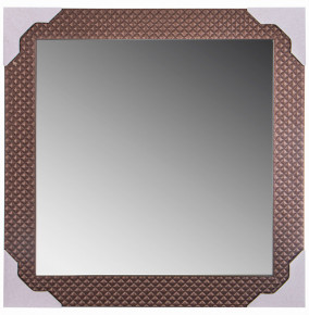 Зеркало 50 х 50/41 х 41 см /рама шоколадное серебро / 290638