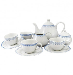 Чайный сервиз на 4 персоны 11 предметов  Leander "Hyggelyne /Голубые узоры" / 158497