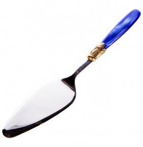 Столовый прибор Лопатка для торта  Domus Design "D&D /Ишиа" синяя ручка / 160005
