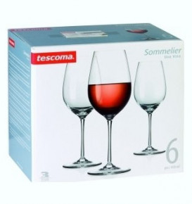 Бокалы для красного вина 450 мл 6 шт "Tescoma /Sommelier /Без декора" / 141357