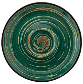 Блюдце 14 см зелёное  Wilmax "Spiral" / 261644