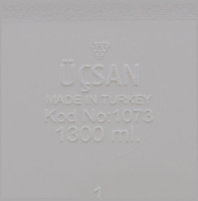 Контейнер 16,5 х 16,5 х 8 см 1,3 л салатовый  Ucsan Plastik "Ucsan" / 296218