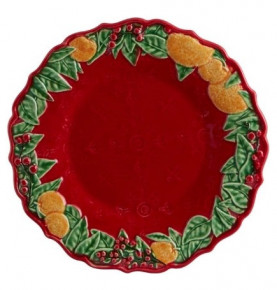 Тарелка 22 см  Bordallo Pinheiro "Christmas Garland" / 310765