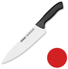 Нож поварской 21 см красная ручка  PIRGE "Ecco" / 321691