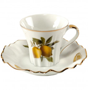 Чайная пара 1 шт  Royal Czech Porcelain "Каролина /Лимоны" / 203748