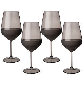 Бокалы для красного вина 490 мл 4 шт  Rakle "Mat & shiny /Grey" / 328647