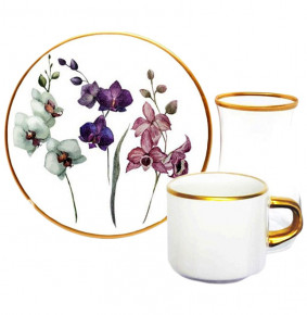 Набор чайно-кофейный на 6 персон 18 предметов  Toygar "Orkide" / 285505