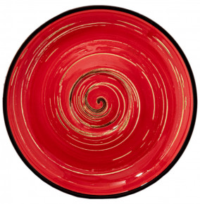 Блюдце 12 см красное  Wilmax "Spiral" / 261563