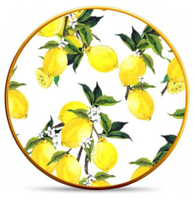 Тарелка 21 см 1 шт  Toygar "Lemon White" / 308038