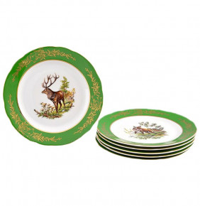Набор тарелок 19 см 6 шт  Leander "Мэри-Энн /Охота зелёная" / 157771