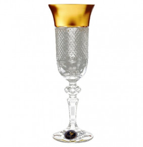 Бокалы для шампанского 150 мл 6 шт  Crystal Heart "CRYSTAL HEART /Матовое золото" / 118376