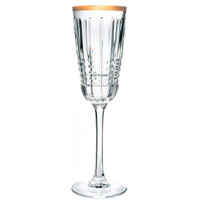 Бокалы для шампанского 170 мл 6 шт  Cristal d’Arques "RENDEZ-VOUS /Отводка золото" / 267495