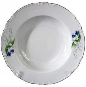 Набор тарелок 23 см 6 шт глубокие  Thun "Констанция /Ландыши" / 245313