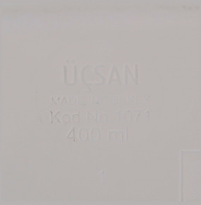 Контейнер 11 х 11 х 6 см 400 мл чёрный  Ucsan Plastik "Ucsan" / 289480