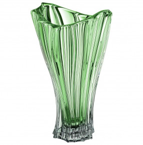 Ваза для цветов 32 см  Aurum Crystal "Plantica /Зелёная"  / 170492