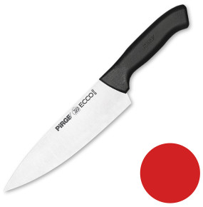Нож поварской 19 см красная ручка  PIRGE "Ecco" / 321687