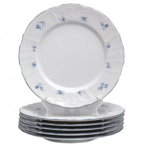 Набор тарелок 25 см 6 шт  Thun "Бернадотт /Синий цветок" / 021302