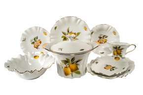 Столовый сервиз на 6 персон 22 предмета  Royal Czech Porcelain "Каролина /Лимоны" / 204708